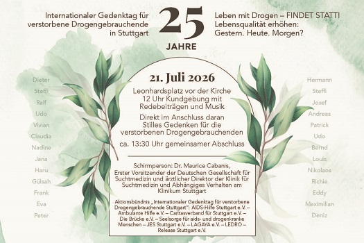   „Leben mit Drogen – FINDET STATT!"